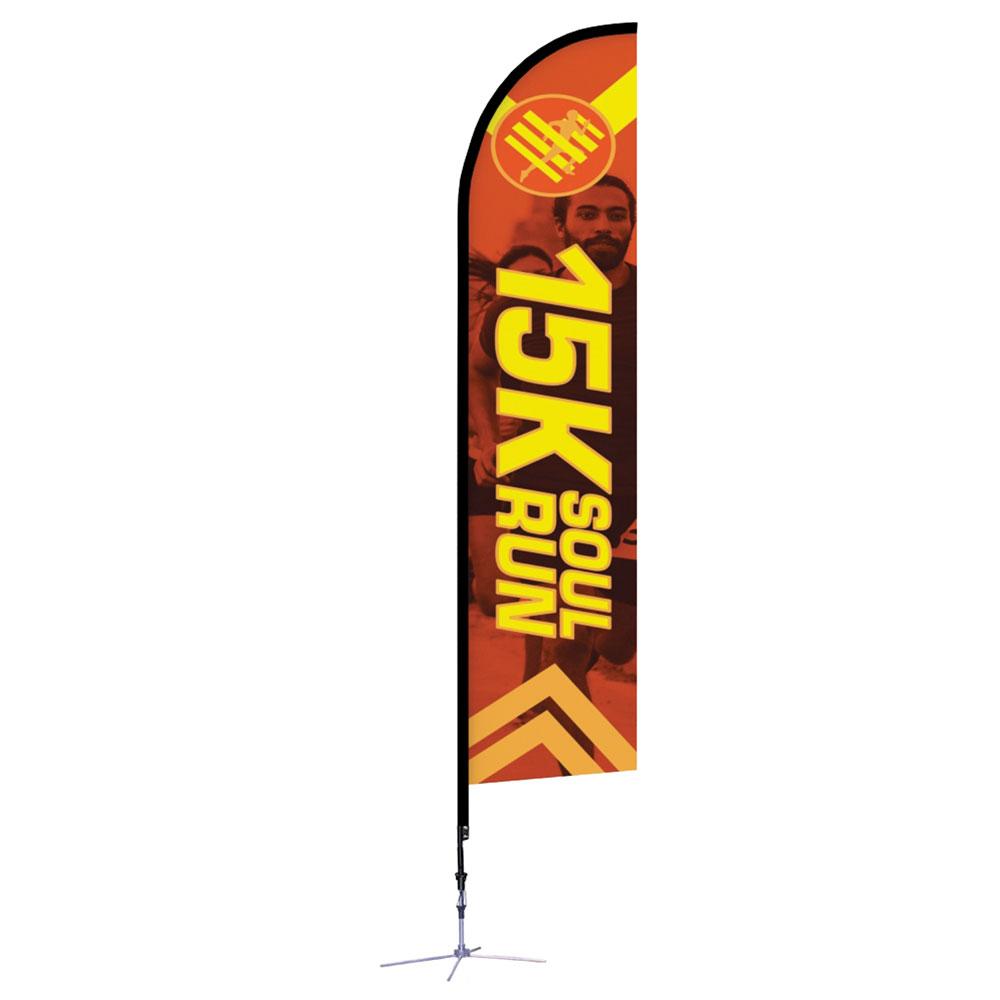 ONE CHOICE® 14 ft. Feather Flag — Graphic Package / Single Sided / X Base